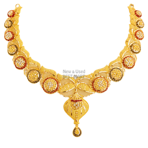 gold-colored Chunbali necklace